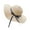 Beige, variant on Womens Sun Straw Hat Wide Brim UPF 50 Summer Hat Floppy Straw Ribbon Bow Foldable Beach Hats for Women