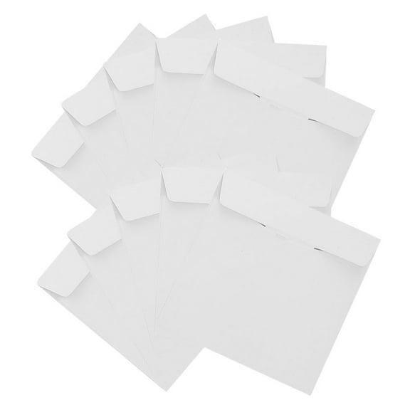 Raindrops 10pcs White CD DVD Sleeves for Safe Storage Shipping Protection