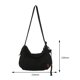 thumbnail image 4 of Bolso bandolera de lona para mujer Bolso de hombro de gran capacidad Simple para el trabajo (Negro), 4 of 8