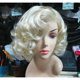 thumbnail image 2 of Peluca Marilyn Monroe peluca corta rizada rubia clara peluca sintética para mujer Halloween Cosplay y disfraz diario con gorro de peluca Sailing  Electrónica, 2 of 4