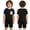 Black, variant on SiiRoh Unisex Kids Special Needs Adaptive Clothing Autism Sensory Anti-Strip Jumpsuit Short Sleeve Summer Outfit Red 6