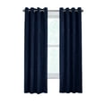 thumbnail image 2 of Fiesta Textured Velveteen Grommet Top Curtain Panel 52" x 84" in Navy, 2 of 4