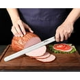 thumbnail image 4 of 12 Inch Carving Knife – Razor Sharp (Stainless Steel Blade, Ergonomic POM Handle, for Brisket/BBQ/Turkey, Kitchen/Grill), 214 – Home Decor, Kitchen, & Other, 4 of 6