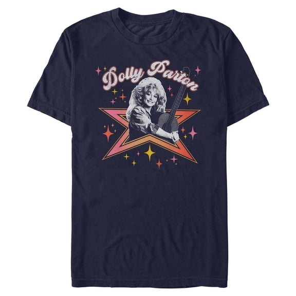 Mens Dolly Parton Distressed Bright Star T Shirt
