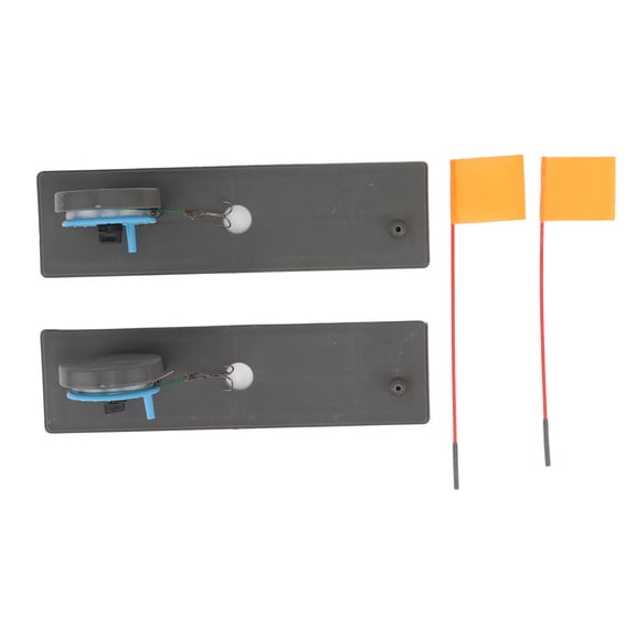 Automatic Ice Fishing Flag, Floating Platform for Easy Winter Fishing, 2 Included