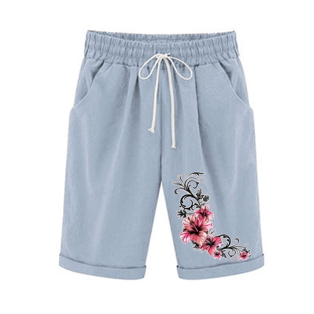 Birdeem Ensemble Haut et Short pour Femmes Shorts à Taille Élastique avec Cordon de Serrage
