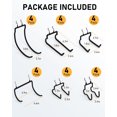 thumbnail image 2 of INCLY 24 Pack Heavy Duty 1/4 Inch Pegboard Hooks, Large Black Pegboard Drill Holder Tool Utility Hook, Double Peg Board Hooks Accessories for Hanging Power Tools, Drill, Workbench, Garage, 2 of 7