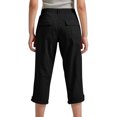 thumbnail image 5 of Ohufall Capri Pants for Boys Girls 4-15 Years, Lightweight Loose Outdoor Camping Hiking Cargo Capris Kids Solid Casual Stretch Jogger Cropped Pants with Pockets, 5 of 8