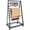 Black, variant on AOBAIWO Ribbon Holder Organizer Rack, 15 Tier Double-Sided Metal Ribbon Organizer Freestanding Movable Storage,for Craft Room, Cake Shop, Flower Store