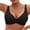 Black, variant on Sheer Mesh Seamless Underwire Balconette Bra – Women's Comfortable Push-Up Demi Cup with Thin Straps and Back Support