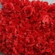 thumbnail image 3 of Hermoso pilar de flores artificiales, panel de flores artificiales para boda rojo, 3 of 7