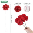 thumbnail image 3 of Uxcell Flores de Bola de Crisantemo Artificial, Ramos de Seda de Hortensia Falsos para el Hogar/Boda Rojo Brillante 30 Pack, 3 of 7