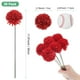 thumbnail image 3 of Uxcell Flores de Bola de Crisantemo Artificial, Ramos de Seda de Hortensia Falsos para el Hogar/Boda Rojo Brillante 30 Pack, 3 of 7