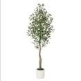 thumbnail image 1 of 5ft artificial olive tree (2 pcs) - curved design para home o oficina decor, 1 of 5