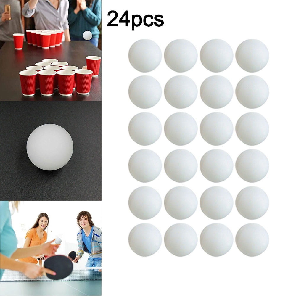 24Pcs/Set Ping Pong Balls 40mm White Colours No Logo Table Tennis Beer Kid Play 