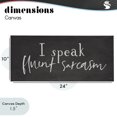 thumbnail image 4 of Stupell Industries Eclectic Fluent Sarcasm Sassy Quote Canvas Art, 24 x 10, by Lux + Me Designs, 4 of 8