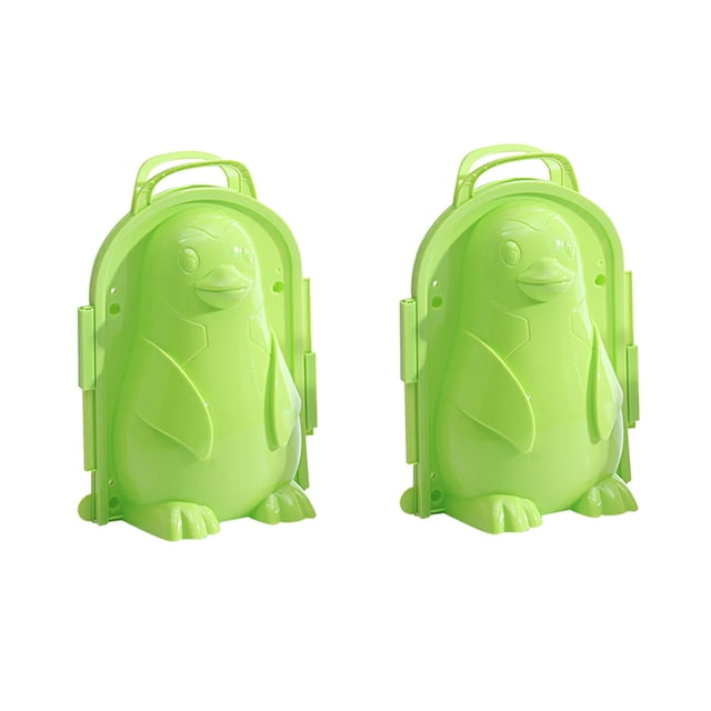 PVCS 2Pcs Cartoon-Penguin Snowball Maker Clip Tool Kids Toy for Winter Outdoor Sports