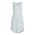 thumbnail image 4 of Secret Treasures Sleeveless Scoop Neck Printed Sleepshirt (Women's or Women's Plus) 1 Pack, 4 of 5
