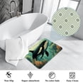 thumbnail image 3 of Whale Polyester Non-Slip Machine Washable Floor Rugs, Floor Mats, and Bath Rugs, 3 of 6