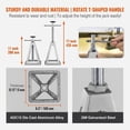 thumbnail image 4 of 4-Pack Aluminum RV Stabilizer Jacks, 6000 lbs Capacity Stack Jacks, Adjustable 11"-17" Single Screw for Travel Trailer, Camper, 4 of 5