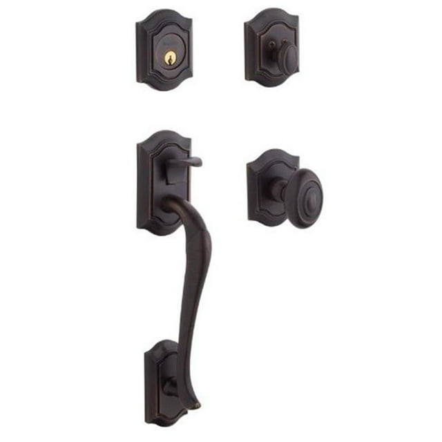Baldwin 85327112ENTR Bethpage Single Cylinder Solid Brass Sectional Handleset