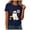 Navy, variant on mgoYE Halloween Tshirts Women Plus Size Halloween Shirts Crew Neck Loose Tee Tunic Tops Womans Shirts(Black,S)
