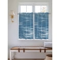 thumbnail image 2 of Vintage Blue 2 Panel Kitchen Curtains for Windows, Modern Abstract Art Ombre Bathroom Privacy Curtain, Home Décor Window Treatment for Bedroom/Living Room 55"x45", 2 of 6