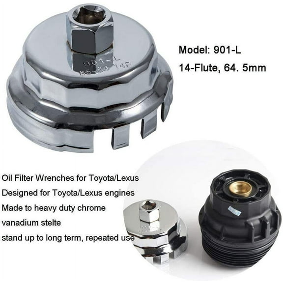 64.5mm Oil Filter Wrench Tool for Sequoia,Sienna,Tundra,Venza,FJ,Lexus 2.5-5.7L