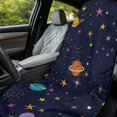 thumbnail image 4 of XYZCANDO Planet and Star Patterns Car Seat Protector Towel Cover, Washable Towel Seats Cover Non Slip Breathable for SUVs Cars, 4 of 10