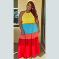 thumbnail image 2 of Rainbow Plus Size Tiered Maxi Dress, 2 of 3