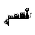 HPDL Five Cats Metal Cat Door Corner Decoratio Exquisite D6P8