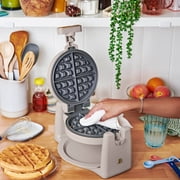 Beautiful Rotating Belgian Waffle Maker, Porcini Taupe by Drew Barrymore