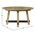 thumbnail image 4 of Steve Silver Aubrey Brown 7pc Round Dining Set, 4 of 13