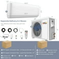 thumbnail image 4 of Costway 12000 BTU Mini Split Air Conditioner &Heater 20 SEER2 115 V Wall-Mounted AC Unit, 4 of 10