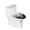 Purple Skull Halloween Pattern, variant on HELLHERO Fashion Polyester Bathroom Seat Covers Elastic Bottom Cozy Toilet Lid Covers Set Adjustable for Bathroom
