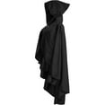 thumbnail image 4 of Hvyesh Men Women Hooded Renaissance Cloak Medieval Victorian Cape Vintage Gothic Halloween Cloak Cosplay Party Costumes Outerwear, 4 of 6