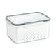 thumbnail image 1 of Refrigerator Storage Box Fridge Organizer Vegetable Fruit Boxes Drain Basket Storage Containers Pantry,Large, 1 of 5