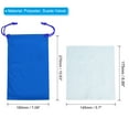 thumbnail image 2 of Uxcell 11"x7" Ski Goggle Bag Microfiber Goggle Pouch with Glasses Cloth Draw String, Blue 6 Pack, 2 of 6