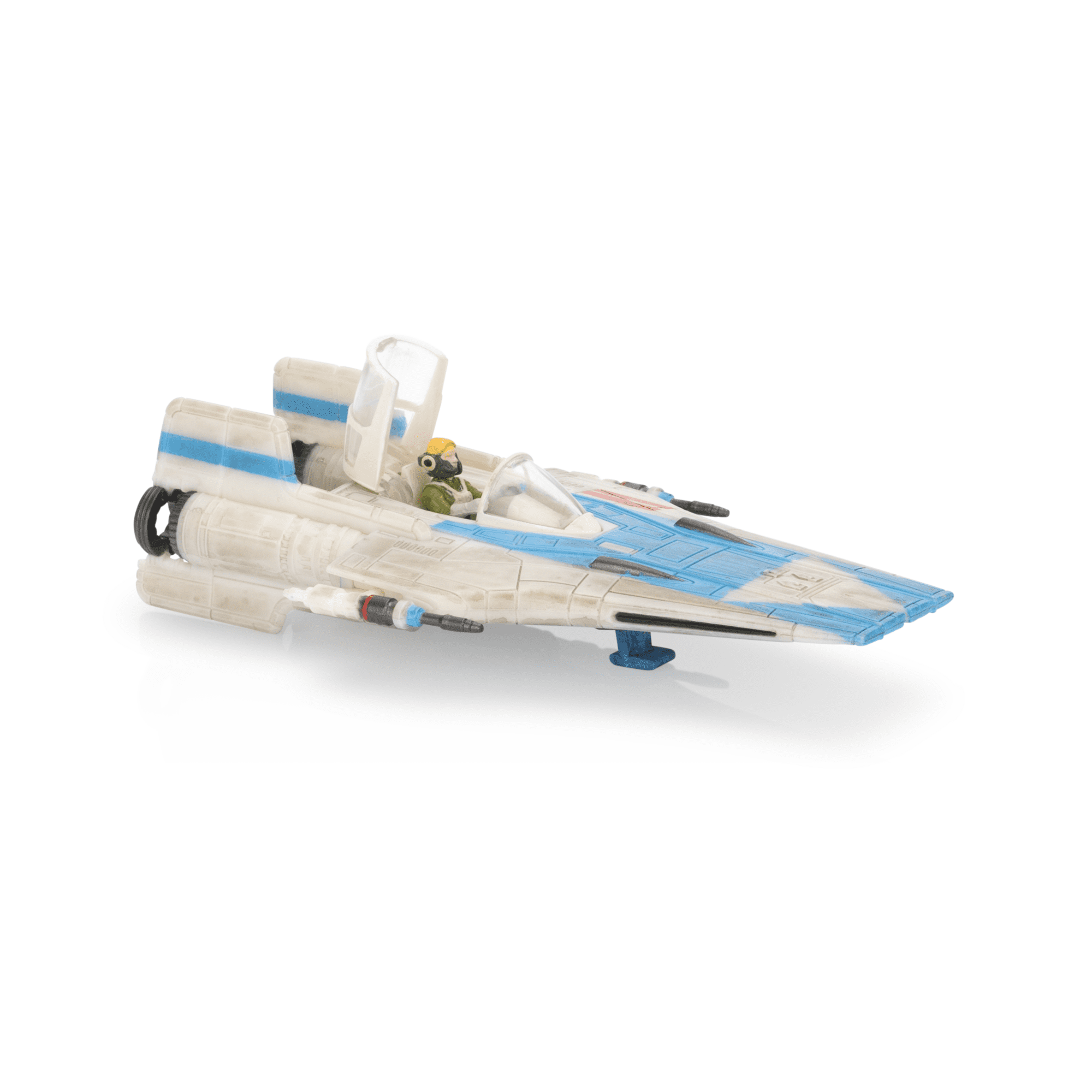 Star Wars Micro Galaxy Squadron Resistance A-wing- 3 inch Chase Edition Vehicle with 1 inch Micro Figure Accessory