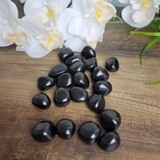 Crystal Joys 1 piece Tumbled Shungite Stone – Natural Grounding and Protective Mineral