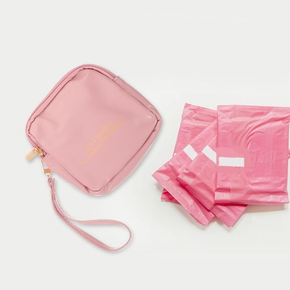 unbranded Bolsa Para Tampones Rosa Con Compacto Y Fácil Para Almacenamiento Seguro