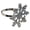 Silver, variant on Fanoery Set of 6 Snowflake Napkin Rings Christmas Napkin Holder Serviette Rings