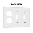 thumbnail image 2 of Purple Flower Switch Cover Decorative Wall Plate 3-Gang 2-Toggle 1-Duplex Standard Size, 2 of 5