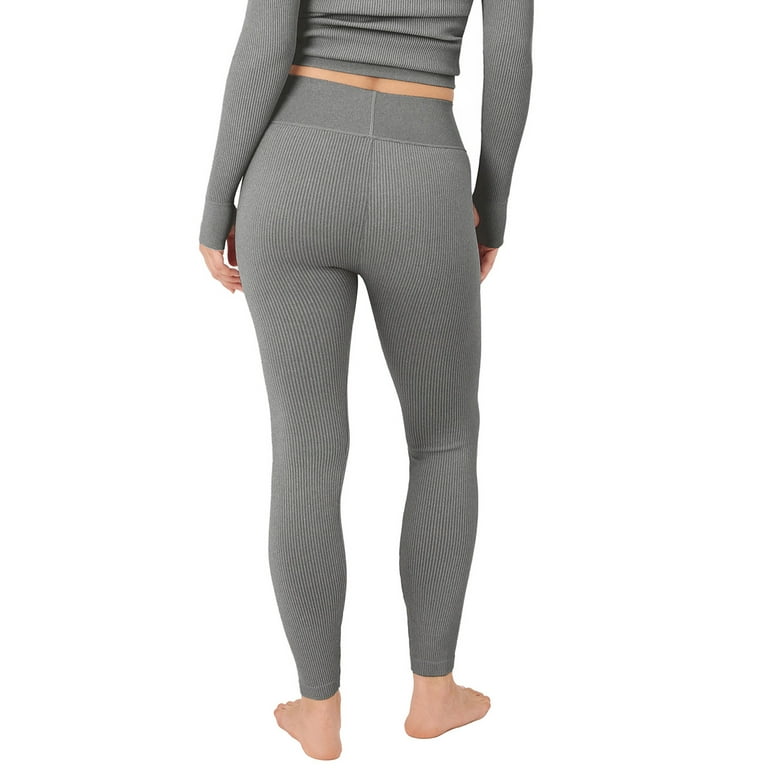 Kindly Yours Women's Sustainable Seamless Ribbed Crossover Waist