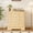 Yellow-3 Drawer, variant on PYY 3 Drawer Wooden Dresser - Decorative Carved Floral Front, Crystal Knobs - Tall Storage Cabinet for Bedroom, Living Room, Entryway - Antique White, Natural Oak Accent, 3-Drawer