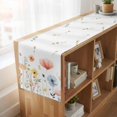 thumbnail image 6 of Table Runners 70 Inches Long Dress Scarves, Spring Wildflowers Farmhouse Coffee/Dining/Kitchen Table Decor, Holiday Table Runner, Watercolor Rustic Flowers Floral Leaves 13x70 Inch, 6 of 9
