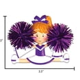 thumbnail image 6 of Ornaments by Elves Personalized Purple Cheerleader Ornament Gymnastics Christmas Ornaments .25lbs, 6 of 10