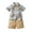 Light Blue, variant on TOOYOU Toddler Boys 2-Piece Outfits Sets Short Sleeve Prints T Shirt Tops Shorts Gentleman Outfits Boys Casual Matching Sets Size 12-18 Months Beige