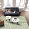 thumbnail image 4 of Area Rugs 5x8 Ft Striped Abstract Chevron White Line Sage Green Bohemian Non-Slip Washable Rug Indoor Rug Floor Mats Non Shedding Carpet for Living Room Bedroom Dining Room Home Decor, 4 of 8