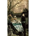 thumbnail image 2 of Tissot, James Jacques 12x18 Black Ornate Wood Framed with Double Matting Museum Art Print Titled - The Convalescent, 2 of 4